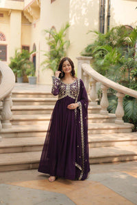Dark Purple Faux Blooming Suit
