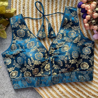 Dark Turquoise Dola Silk Blouse