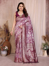 Deep Purple Cotton Saree