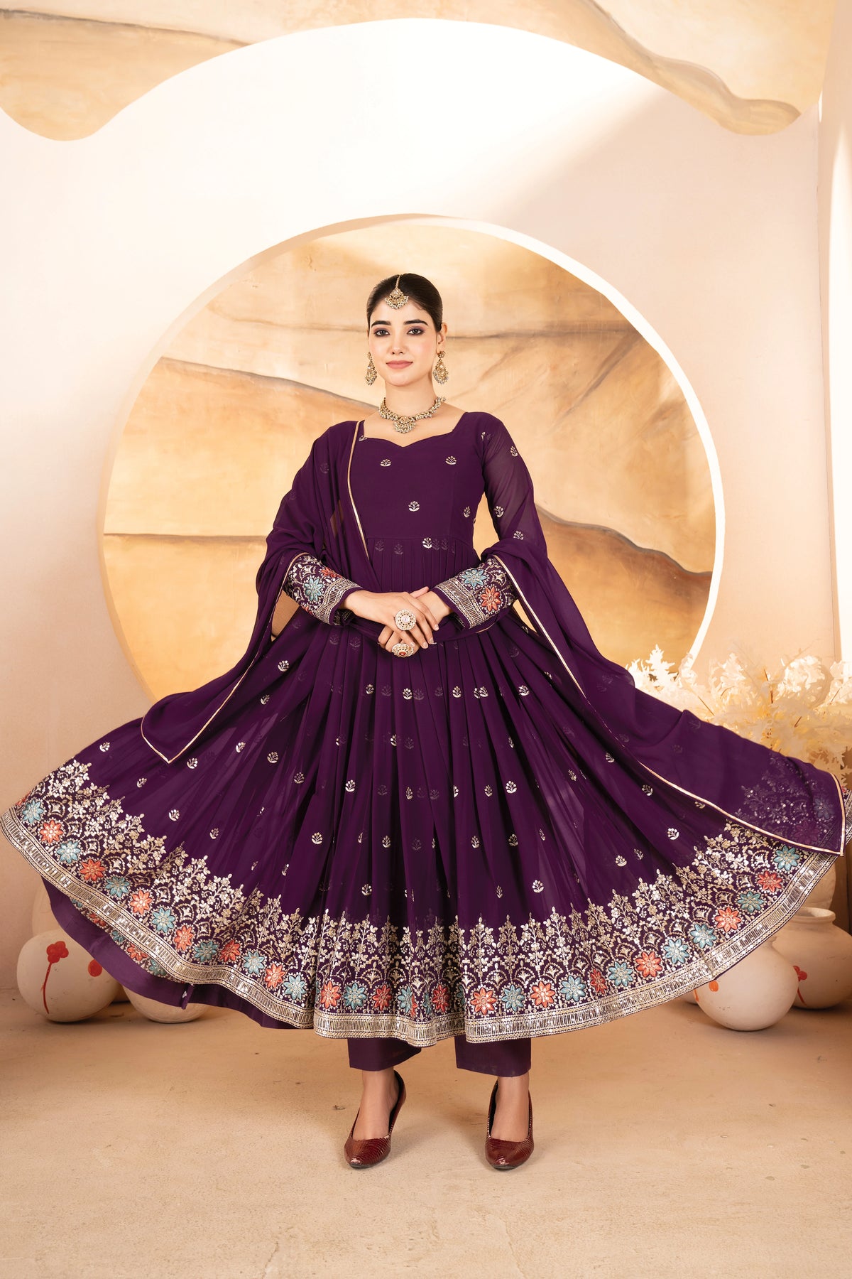 Twilight Glow Faux Blooming Suit – Kalyanja
