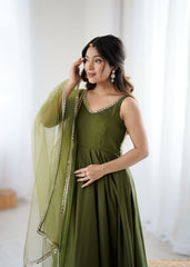 Shagufta Chanderi Suit