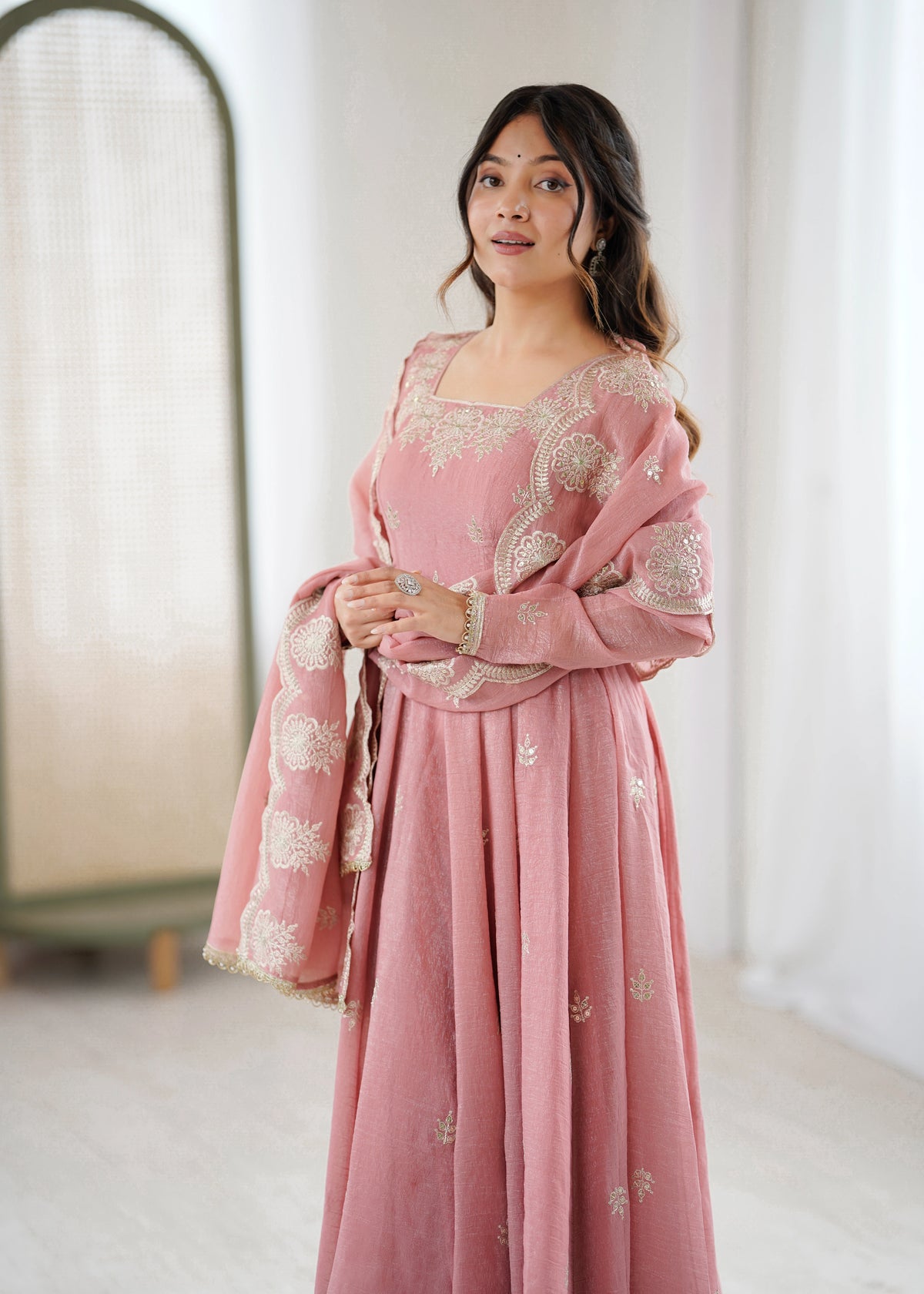 Mahira Embroidery Sequins Gown – Kalyanja
