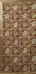 Peach Zari Woven Saree flat lay – full 5.5m with blouse piece, KS304 by Kalyanja