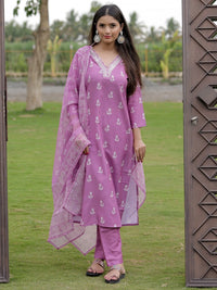Lavender Rayon Kurti