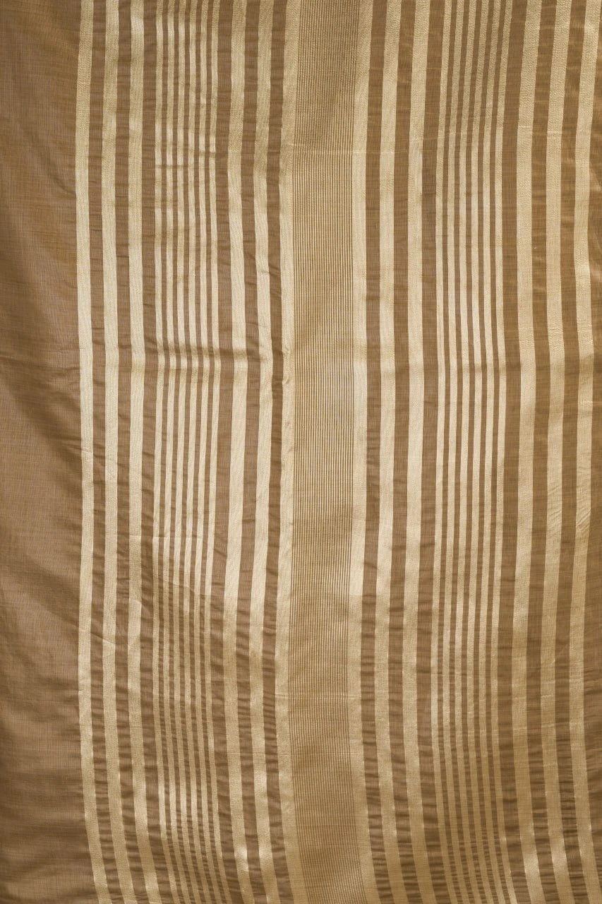Brown fabric with vertical stripes