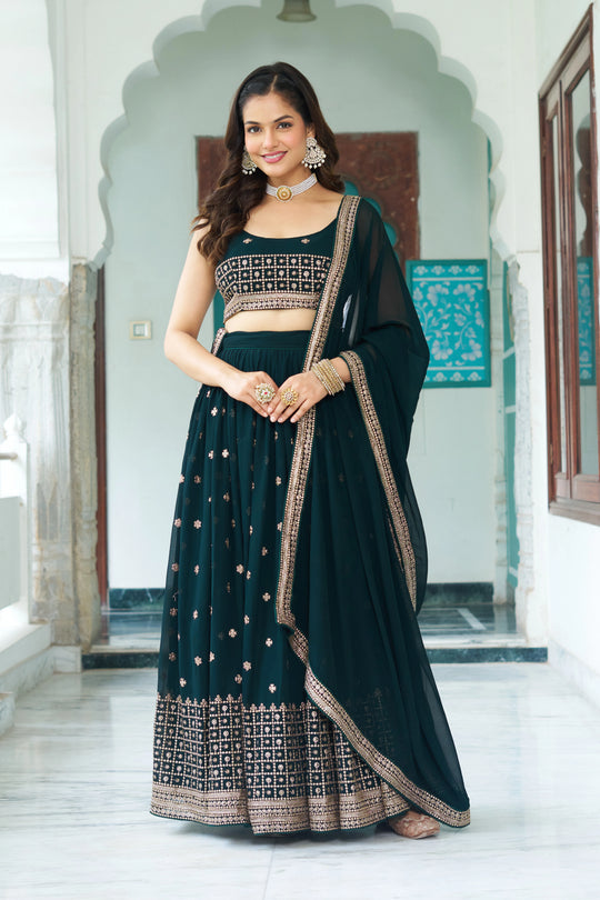 Naira Fox Georgette Lehenga - kalyanja