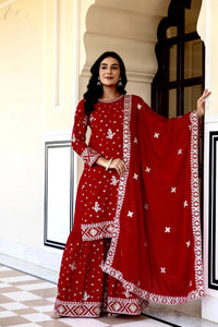 Safiya Chinon Silk Suit