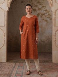 Metallic Weaving Silk Blend Kurti