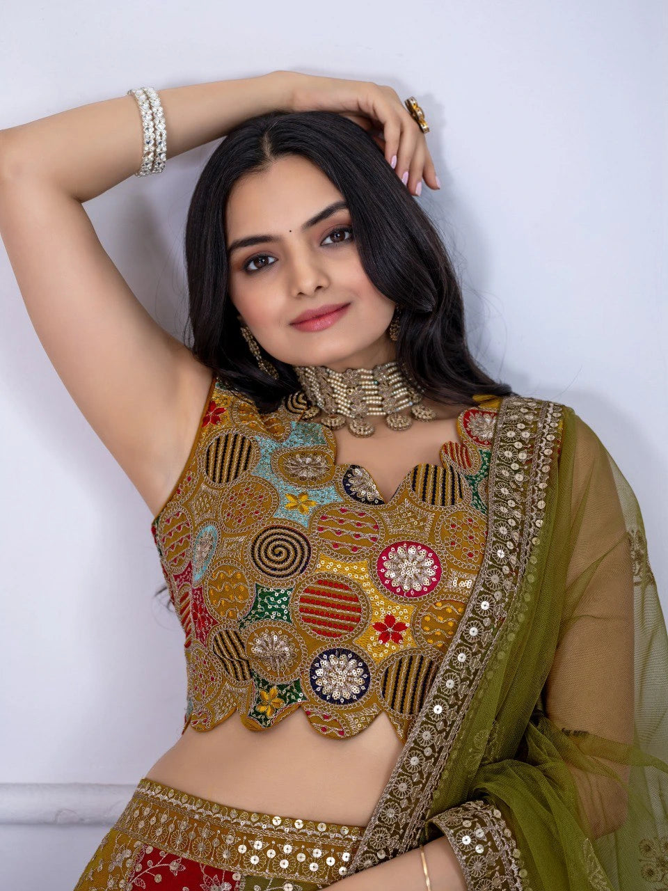 Ananya Faux Georgette Lehenga Set