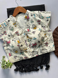 Orchid Beige Khadi Cotton Blouse