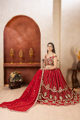 Anika Faux Georgette Lehenga