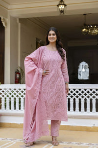 Pink Cotton Suit