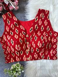 Red Pure Cotton Blouse