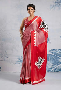 Drishti Printed Silk Saree