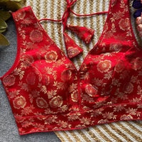 Red Dola Silk Blouse