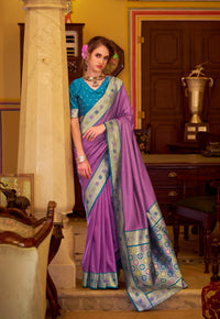 Jasmin Zari Woven Border Saree