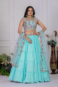 Alisha Faux Georgette Lehenga