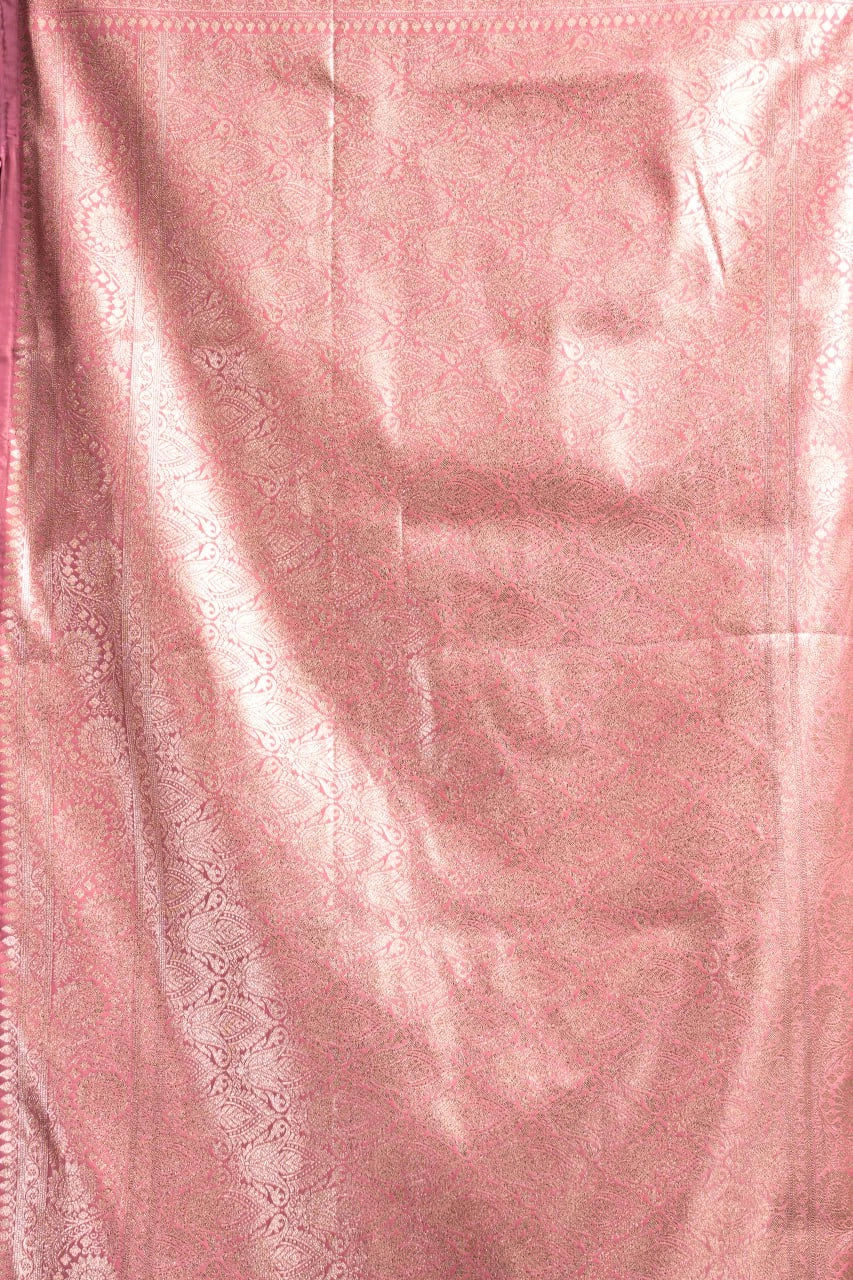 Close-up of pink textured fabric