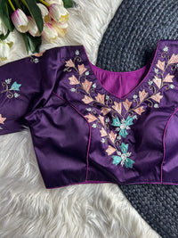 Soft Purple Pure Silk Blouse