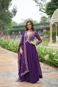 Soft Purple Faux Blooming Suit