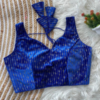 Teal Blue Heavy Velvet Blouse