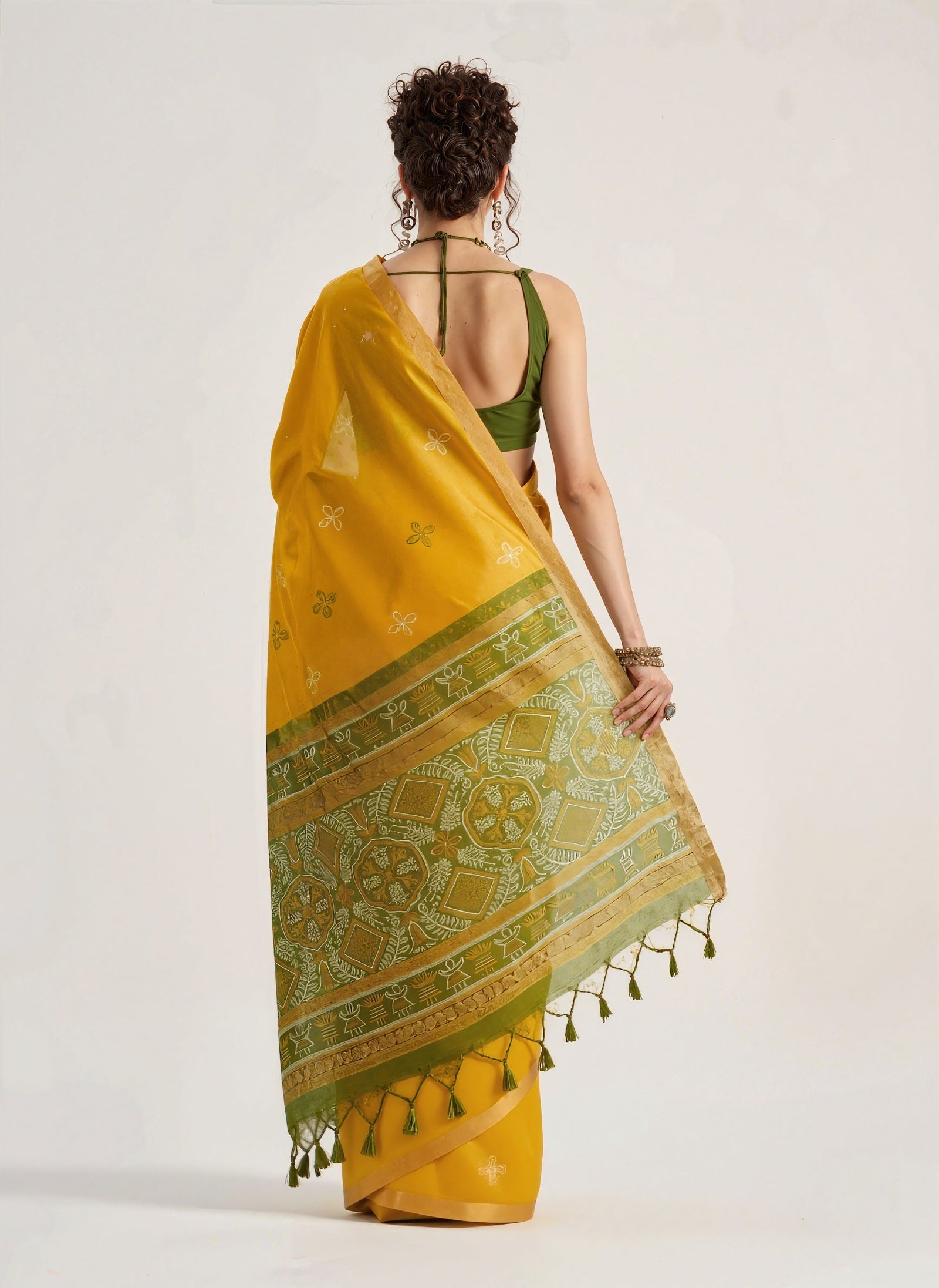 Yellow Weaving Patola Silk Saree Kalyanja Fashion