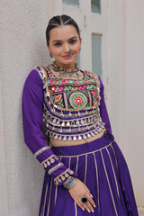 Soft Purple Roman Lehenga