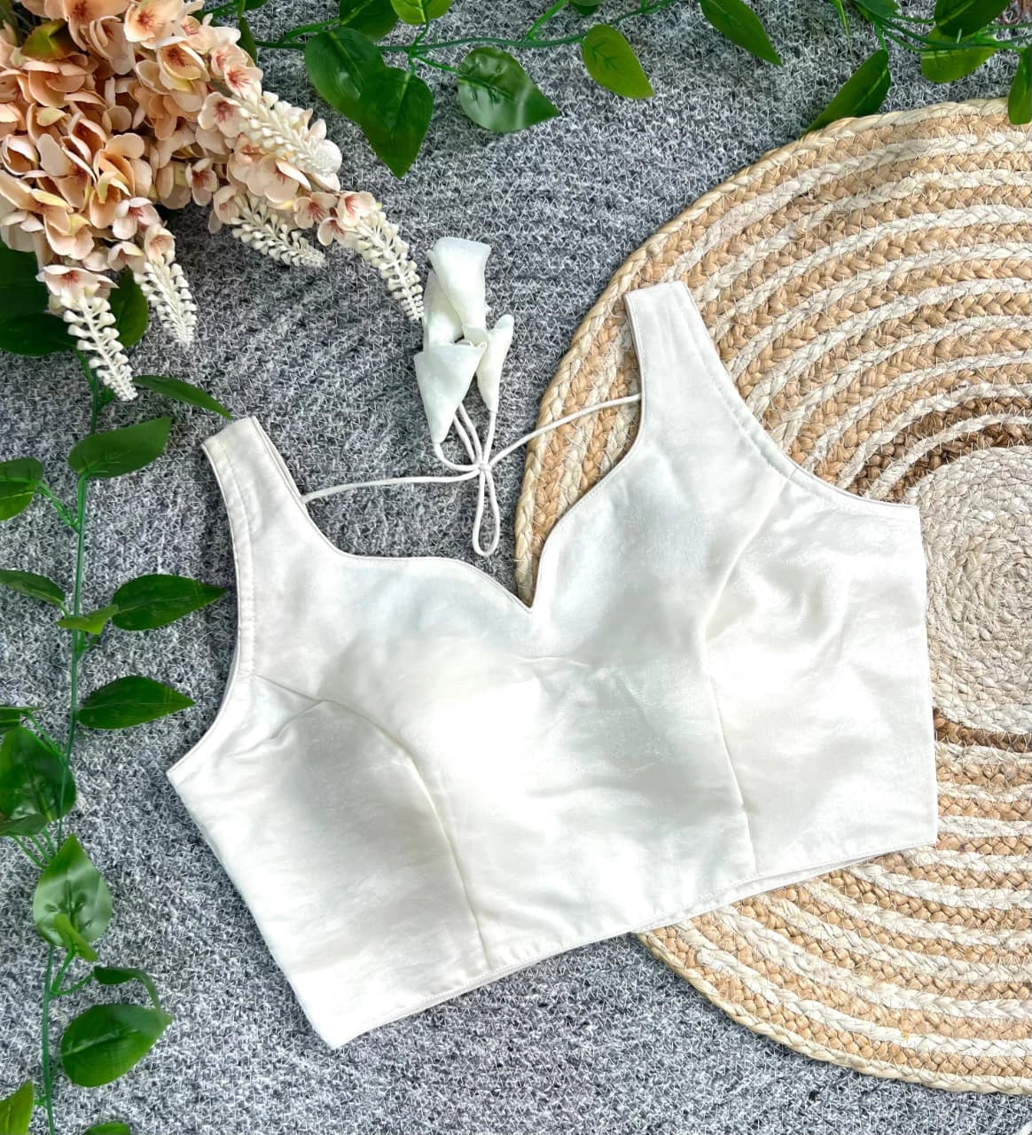 White Fendy Blouse