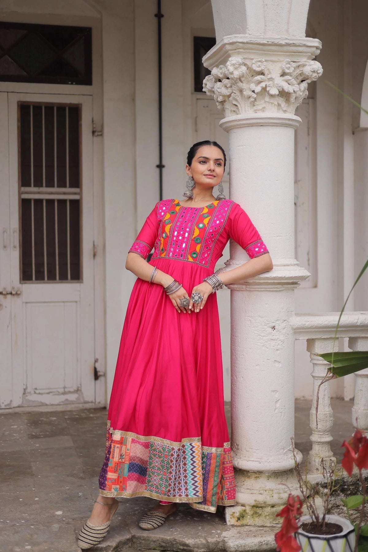 Dark Pink Roman Dress