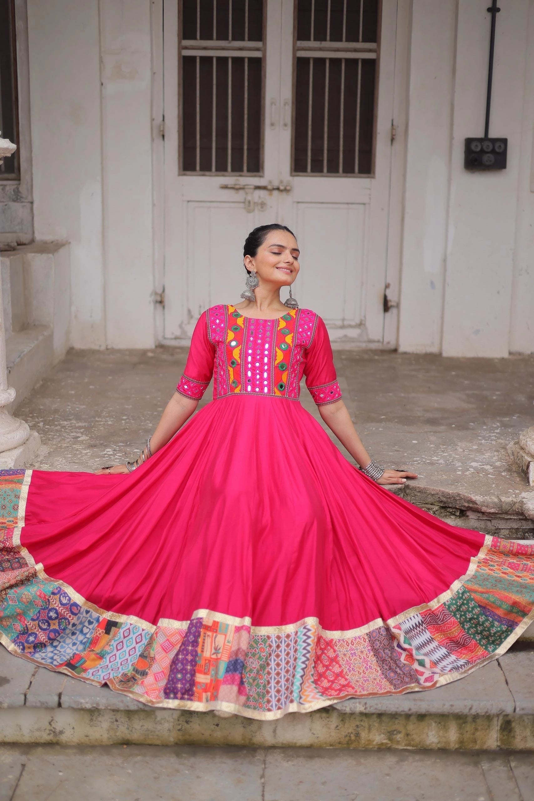 Dark Pink Roman Dress