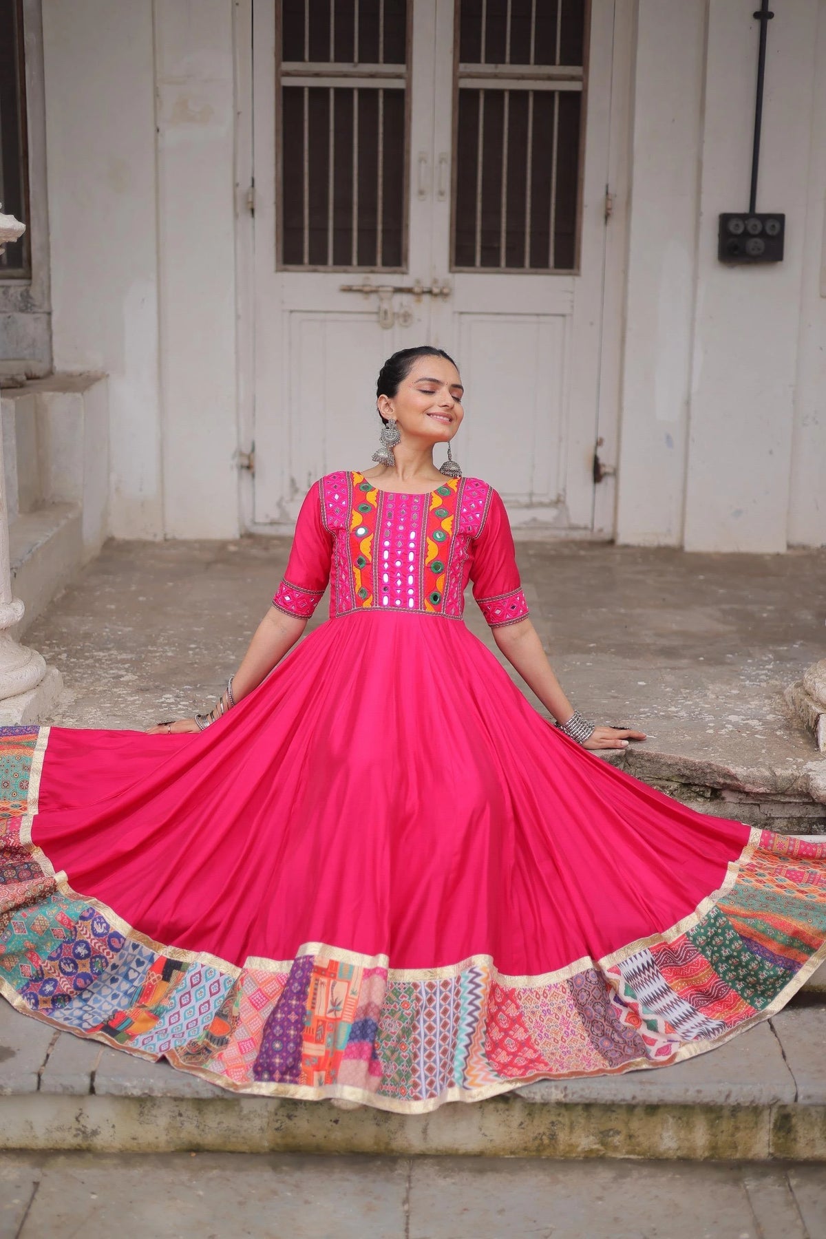 Dark Pink Roman Dress