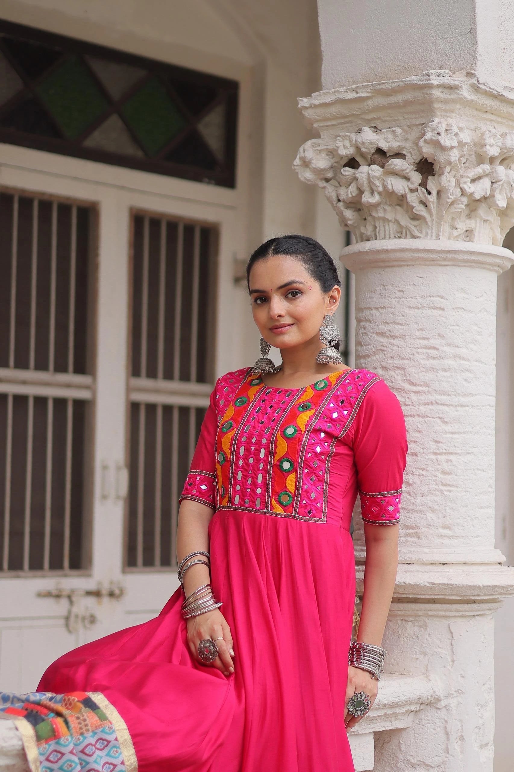 Dark Pink Roman Dress