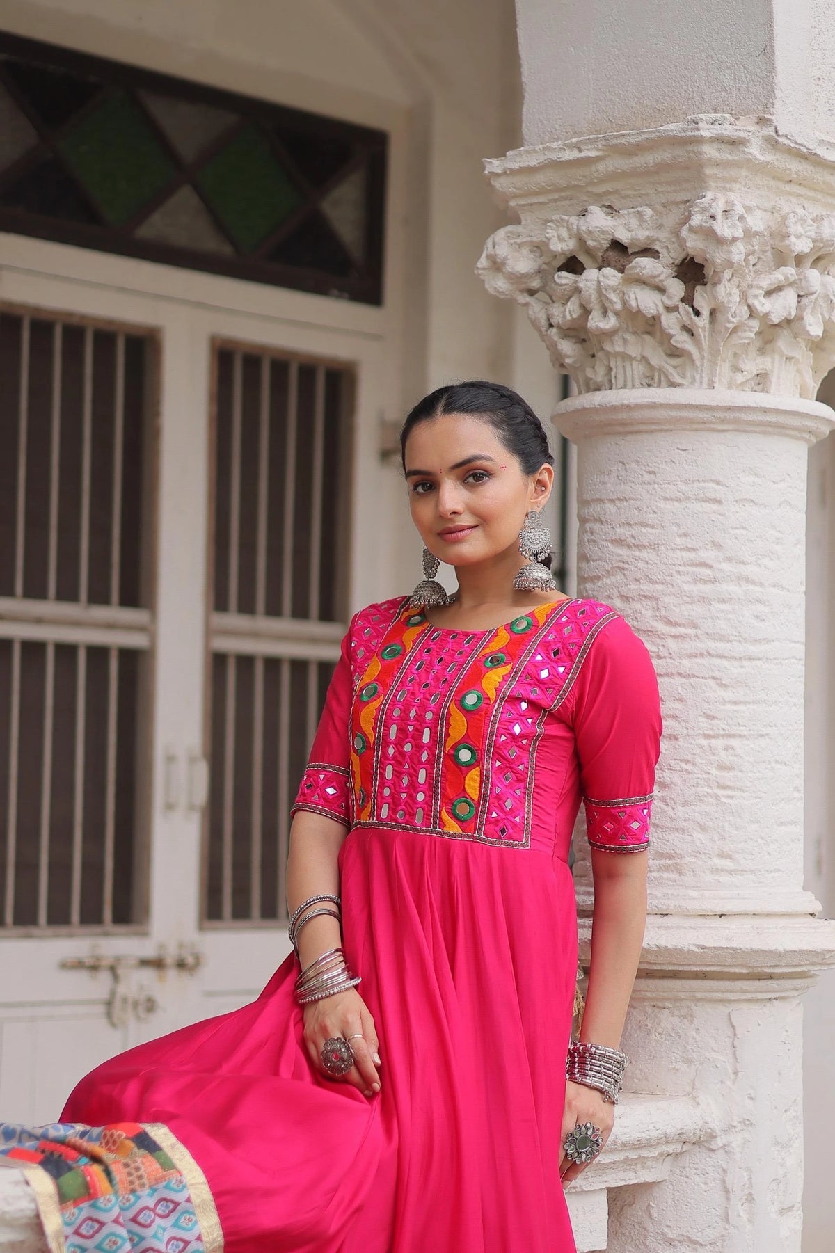 Dark Pink Roman Dress