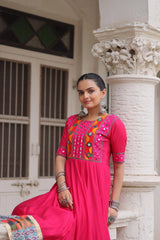 Dark Pink Roman Dress