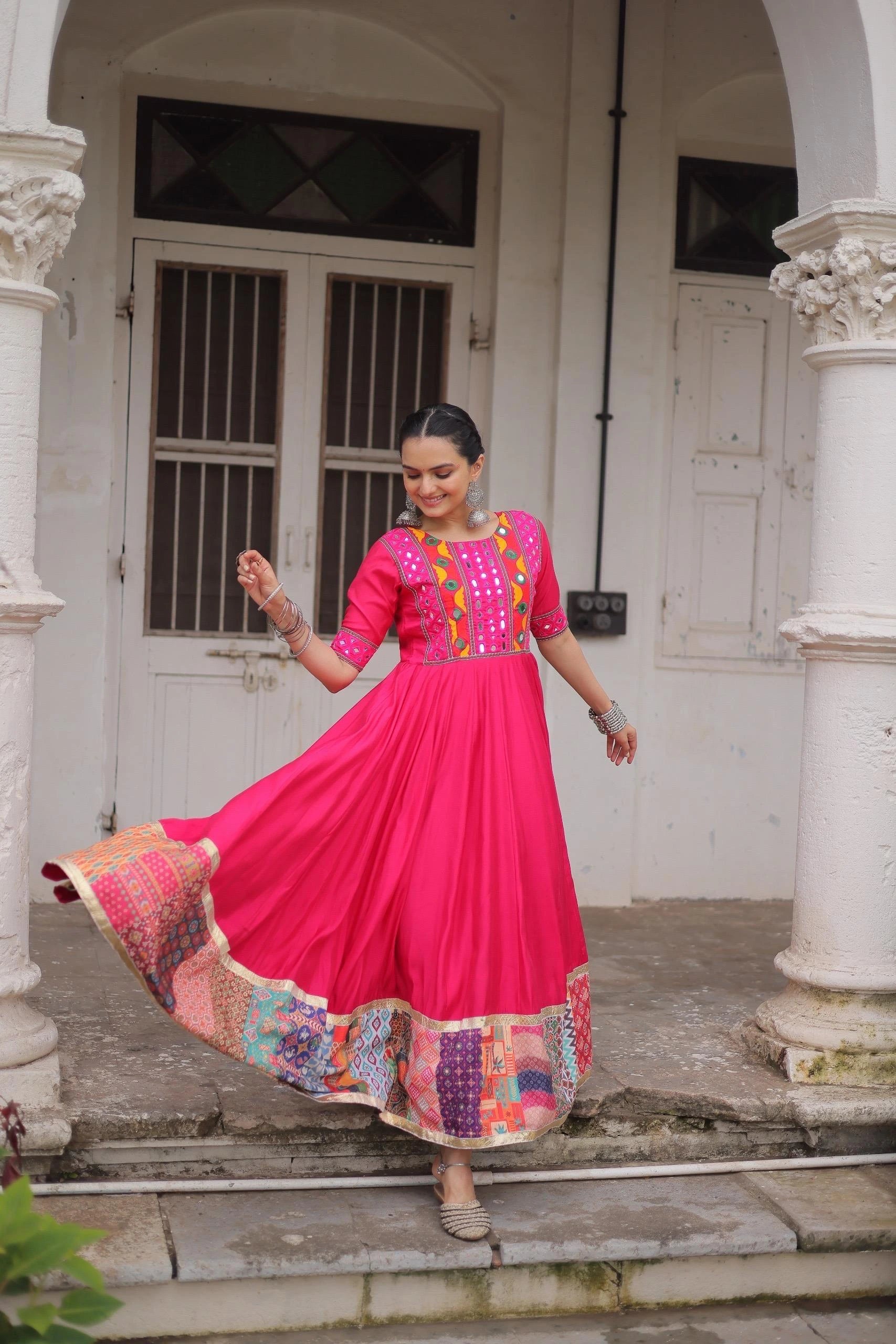 Dark Pink Roman Dress