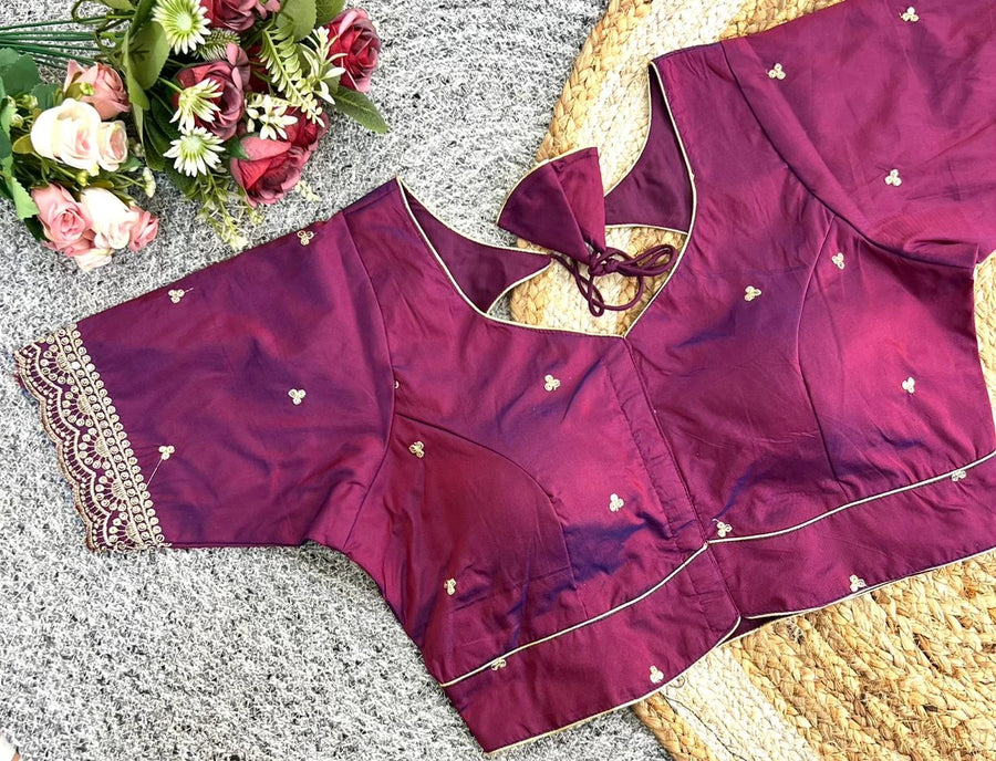 Wine Purple Blouses at Kalyanja