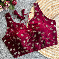 Wine Fendy Blouse