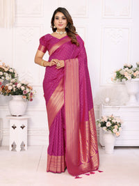 Wine Soft Silk Saree