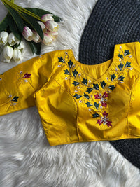 Yelllow Pure Silk Blouse