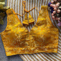 Yellow Dola Silk Blouse