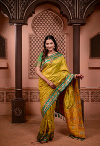 Yellow Soft Silk Saree