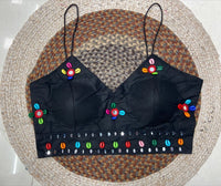 Black Kodi with Mirror Work Blouse – Garba, Navratri