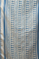 Blue Gray Jacquard Weaving Saree – Back Drape View KS365