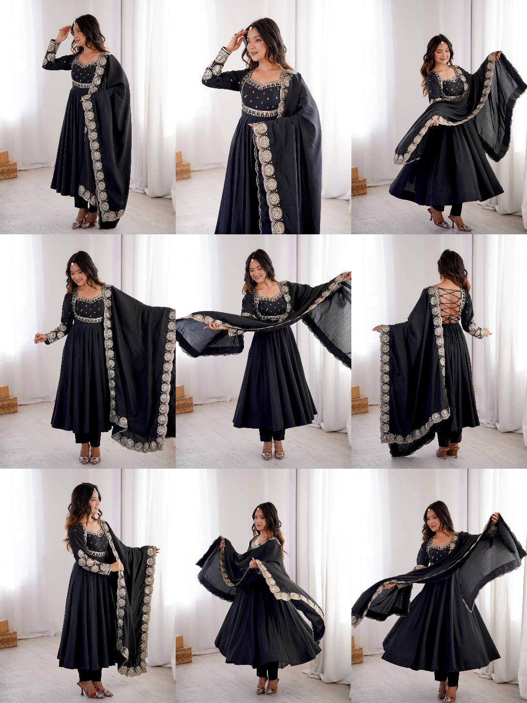 Dark Pink Sequins Embroidered Suit Collage KU274 Kalyanja