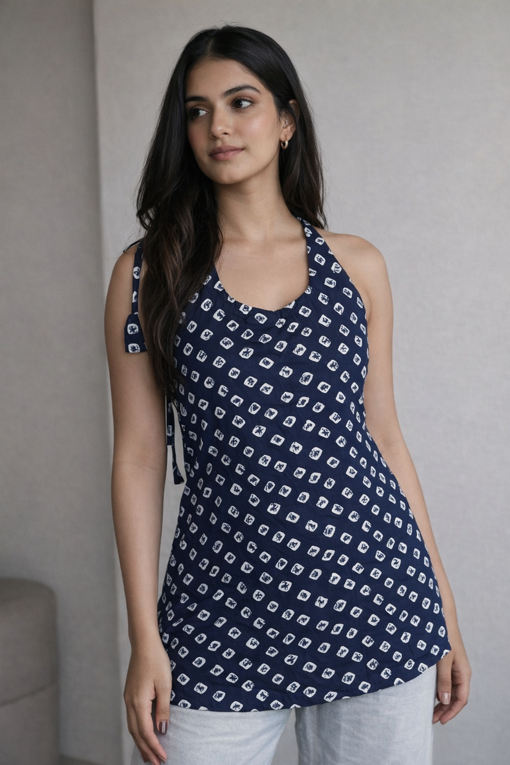 Tara Spaghetti Strap Short Kurti