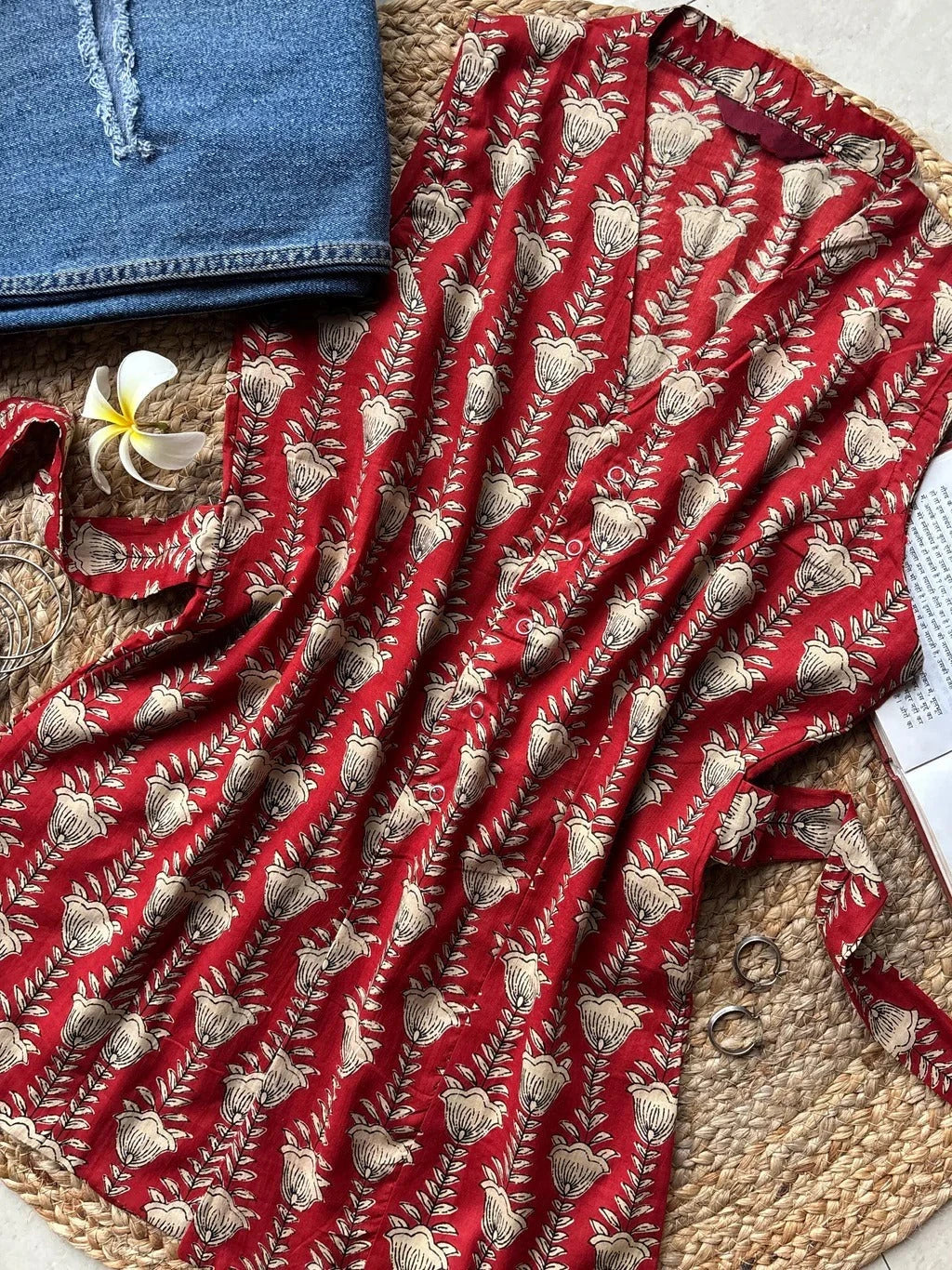 Rosy Long Vest Short Kurti