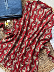 Rosy Long Vest Short Kurti