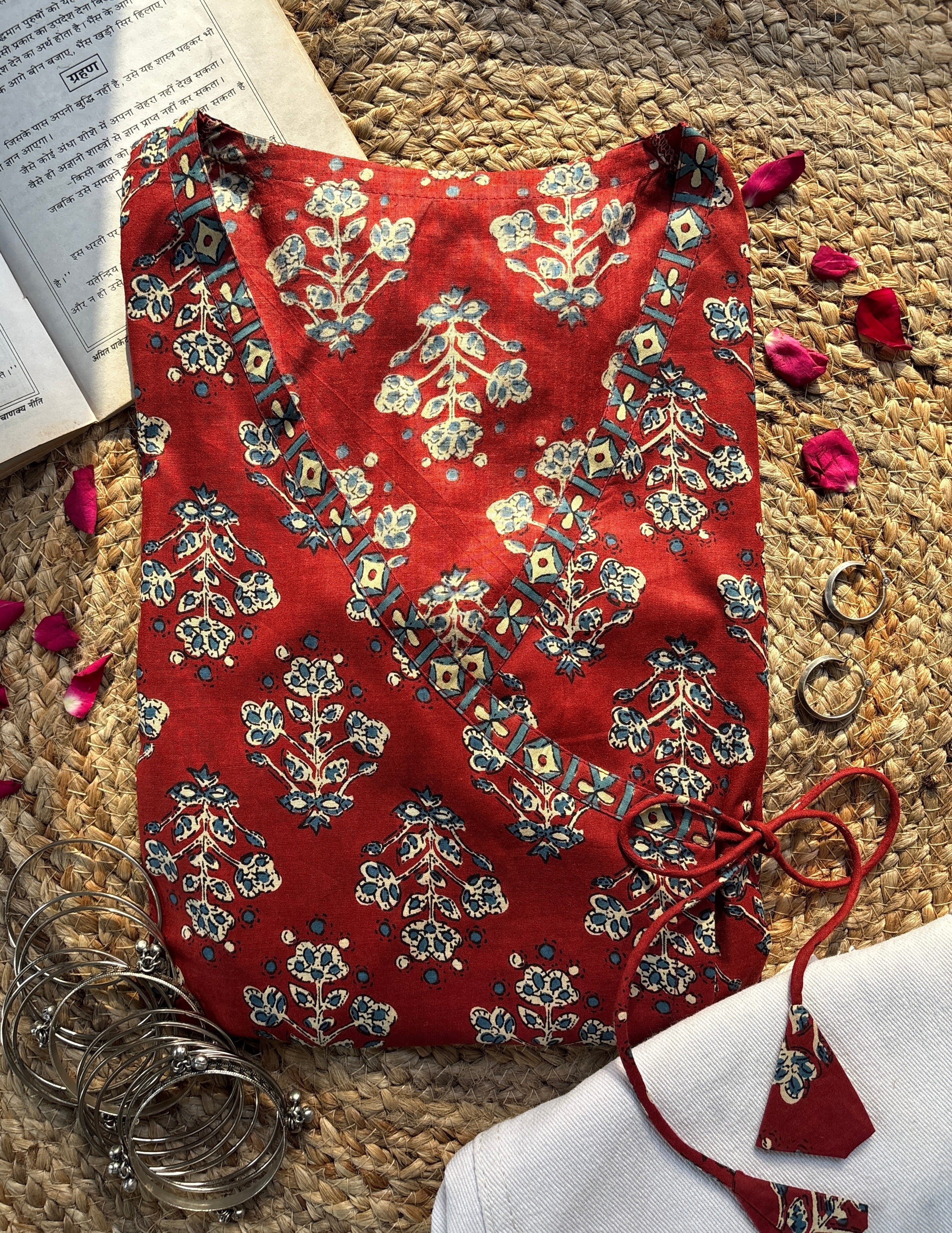 Ruhi Wrap Tie Short Kurti