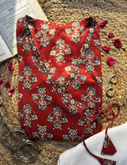 Ruhi Wrap Tie Short Kurti