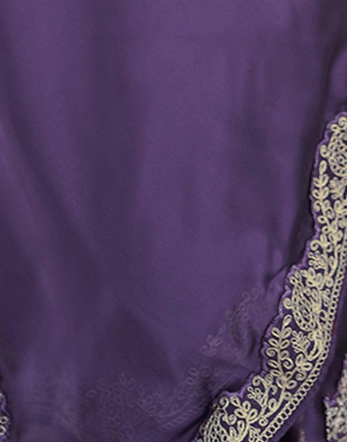 Lavender Embroidered Saree Close-up | Rangoli Silk Blend | KS392 | Kalyanja